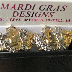 NWT Mardi Gras Drama Masks Cuff Links